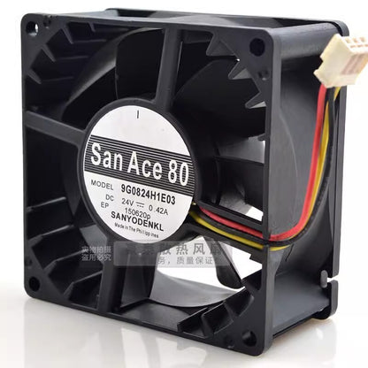 SANYO 9G0824H1E03 8038 DC24V 0.42A 8CM 3-Pin Inverter Cooling Fan