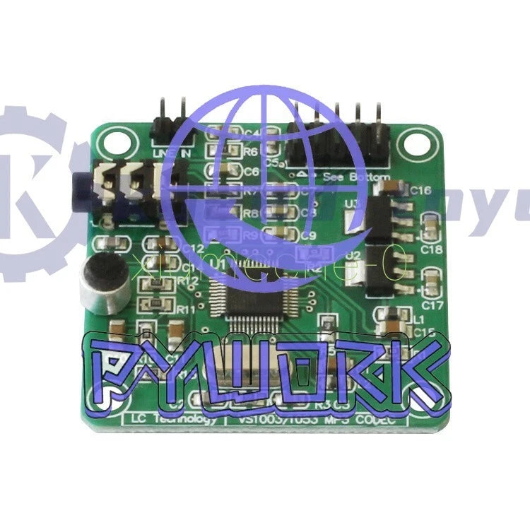 VS1053 MP3 Module Development Board w/ On-Board Recording Function SPI Interface