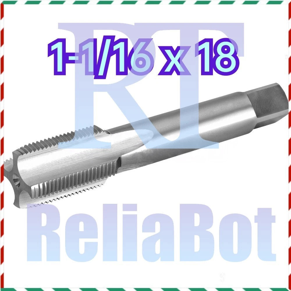 1PCS 1 1/16"-18 UNEF Thread Tap Right Hand, HSS 1-1/16 x 18 Straight Fluted Tap#