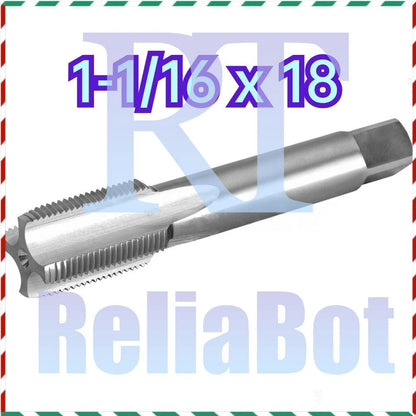 1PCS 1 1/16"-18 UNEF Thread Tap Right Hand, HSS 1-1/16 x 18 Straight Fluted Tap#