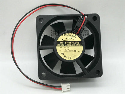 new 1 PCS ADDA Fan AD0624HB-A71GL DC24V 0.15A 6025 6CM 2 Pin cooling fan - ADDA