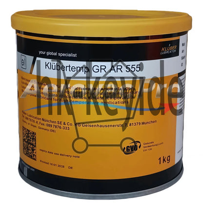 KLUBER Lubrication Klubertemp GR AR 555 Grease 1Kg ( 35.3 OZ) SAFE RELIABLE