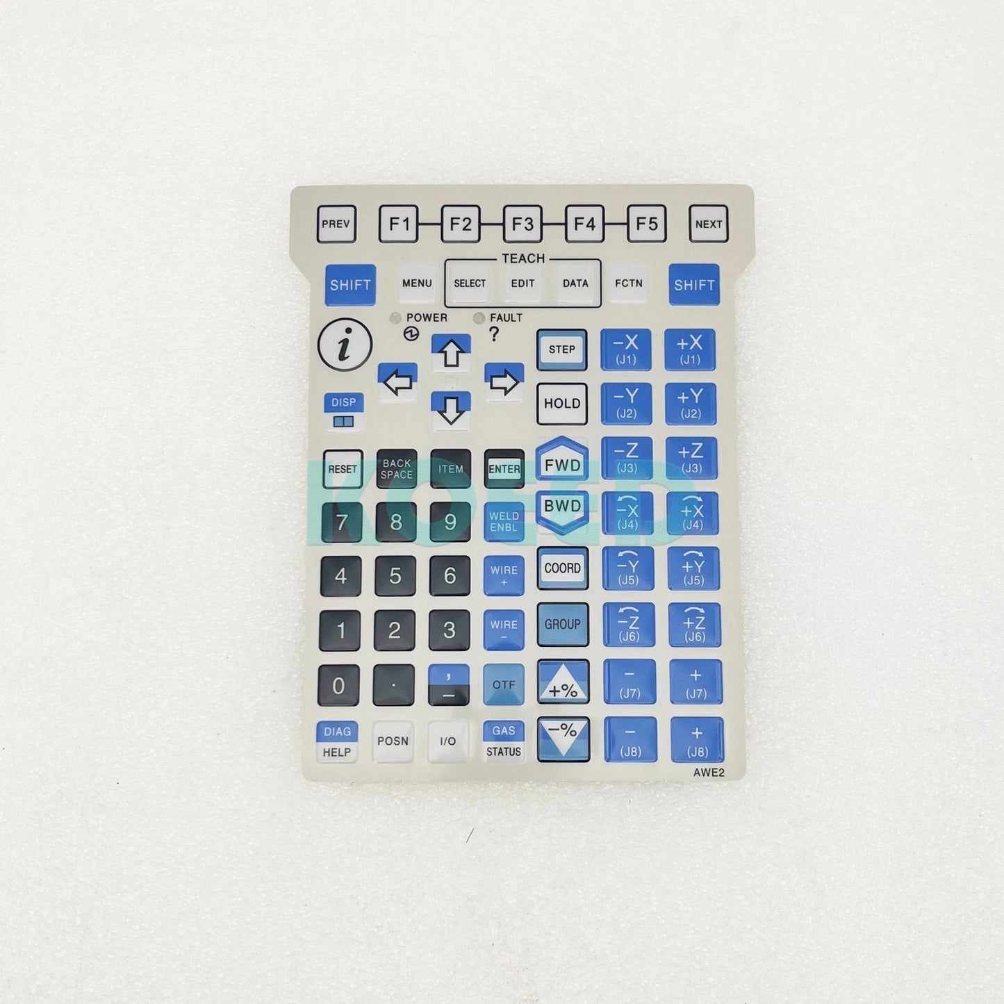 AWE2 Membrane For Fanuc A05B-2255-C105 teach pendant keypad front overlay