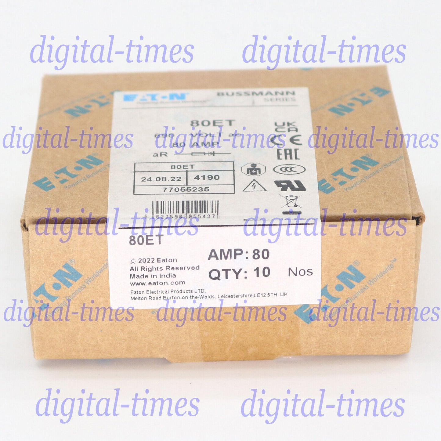 Fuse Bussmann Eaton BX88:4 80ET 80A 690V - BUSSMANN