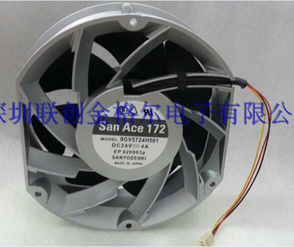 1pcs SANYO 9GV5724H501 24V 4A 96W 3-wire super-violent fan