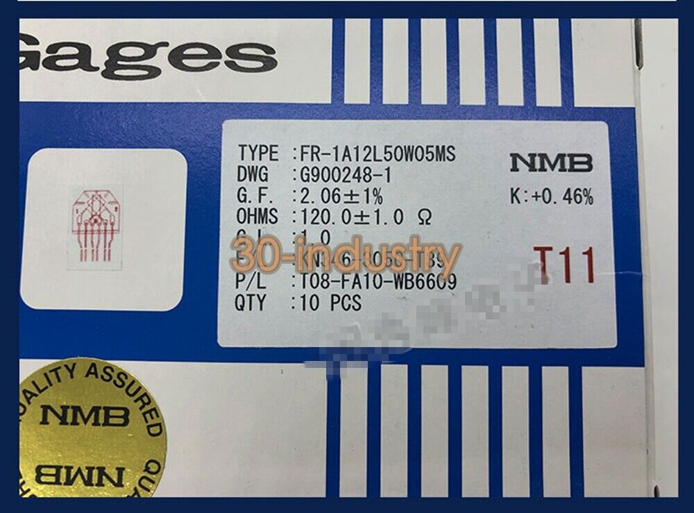 10pcs/pack Strain Gauge FR-1A12L50W05MS for Precision Measurement - KOEED