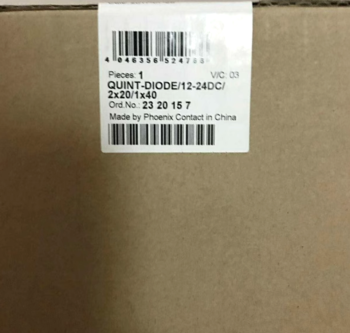 Phoenix Contact Quint Diode 24V DC 2X20 1X40 2320157 - PHOENIX CONTACT