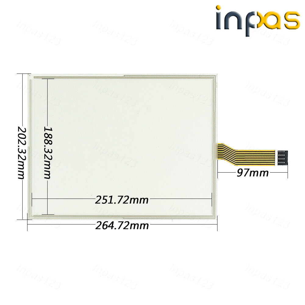 new For 2711P-T12C4D8 Touch panel 2711P-T12C4D8K 2711P-T12C4A8 with Protective Film
