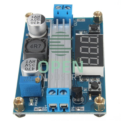100W 3-35V 12V to 3.5-35V Boost Step-up Module LED Voltmeter +Heat Sink