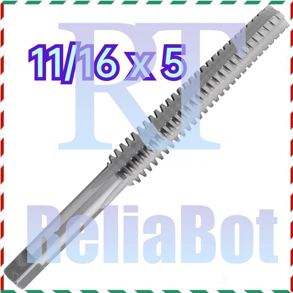 ACME 11/16"-5 Trapezoidal Tap Left Hand, HSS 11/16 x 5 Trapezoidal Thread Tap ##