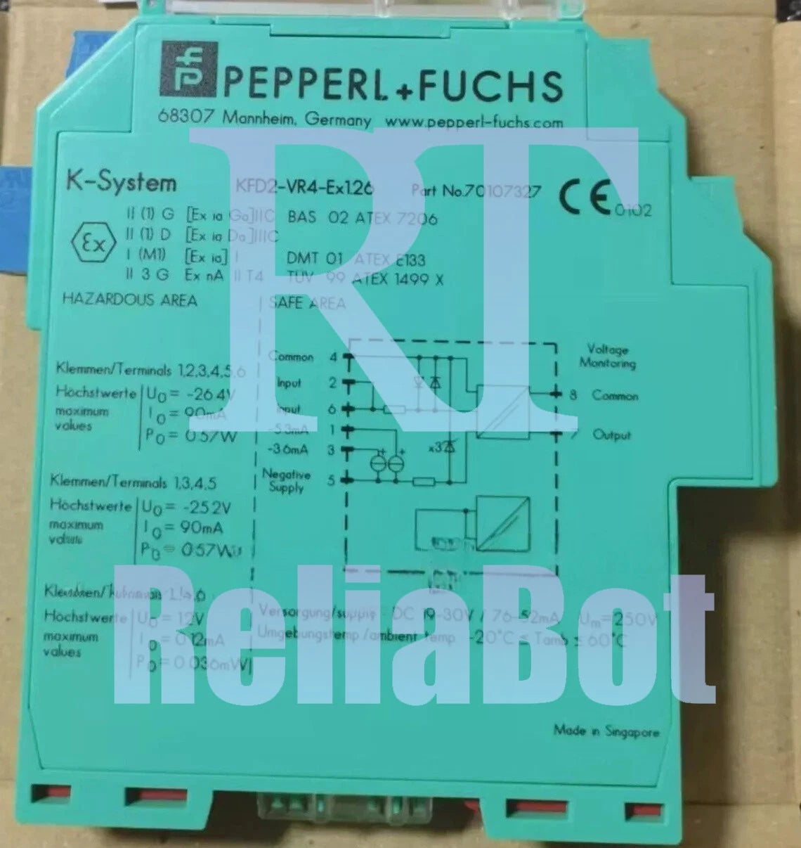 Great KFD2-VR4-Ex1.26 P+F Safety Barrier Industrial Signal Isolation Module