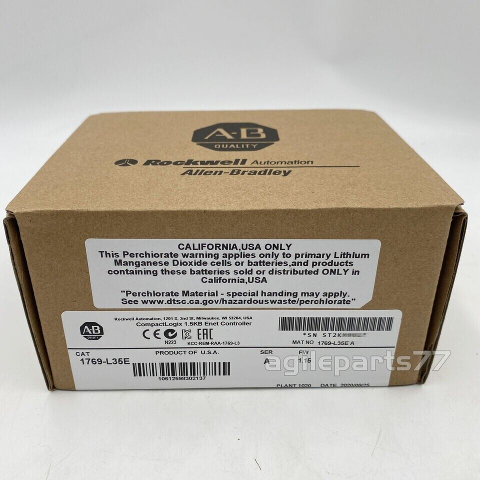 AB 1769-L35E SER A CompactLogix EtherNet Processor 2023 New Factory Sealed - COMPACTLOGIX