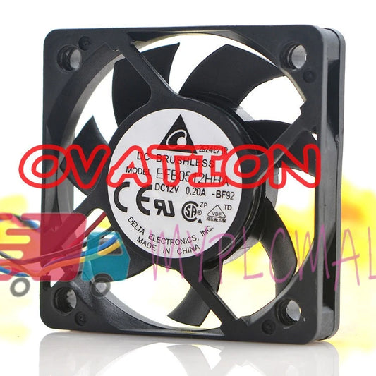 For EFB0512HHA DC12V 0.2A 50*50*10mm 4pin server cooling fan