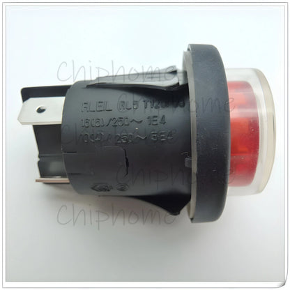 5pcs Momentary reset button switch RLEIL RL5 T125/55 Red with Waterproof Cover