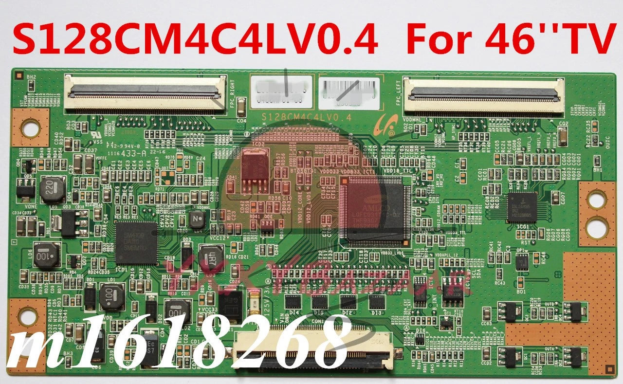 1Pc Samsung T-Con board S128CM4C4LV0.4 BN41-01662A BN95-00497B UN46D6000S 46" TV