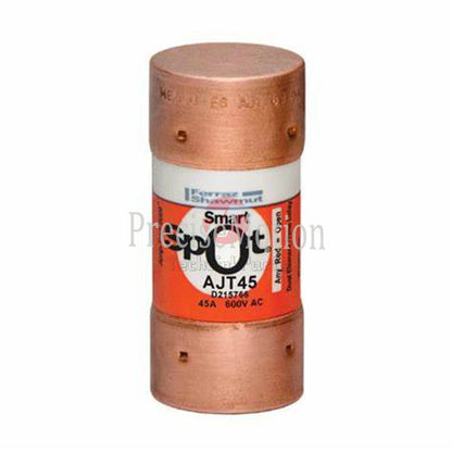 Ferraz Shamwut AJT45, 600V, 45 Amp (45A), Time Delay Class J Fuse，Mersen #