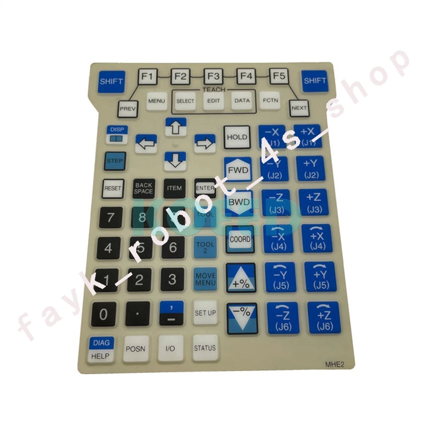 MHE2/GNE2/SW1E2/AWE2 Membrane Film F Fanuc A05B-2490-C175 Teach Pendant Overlay
