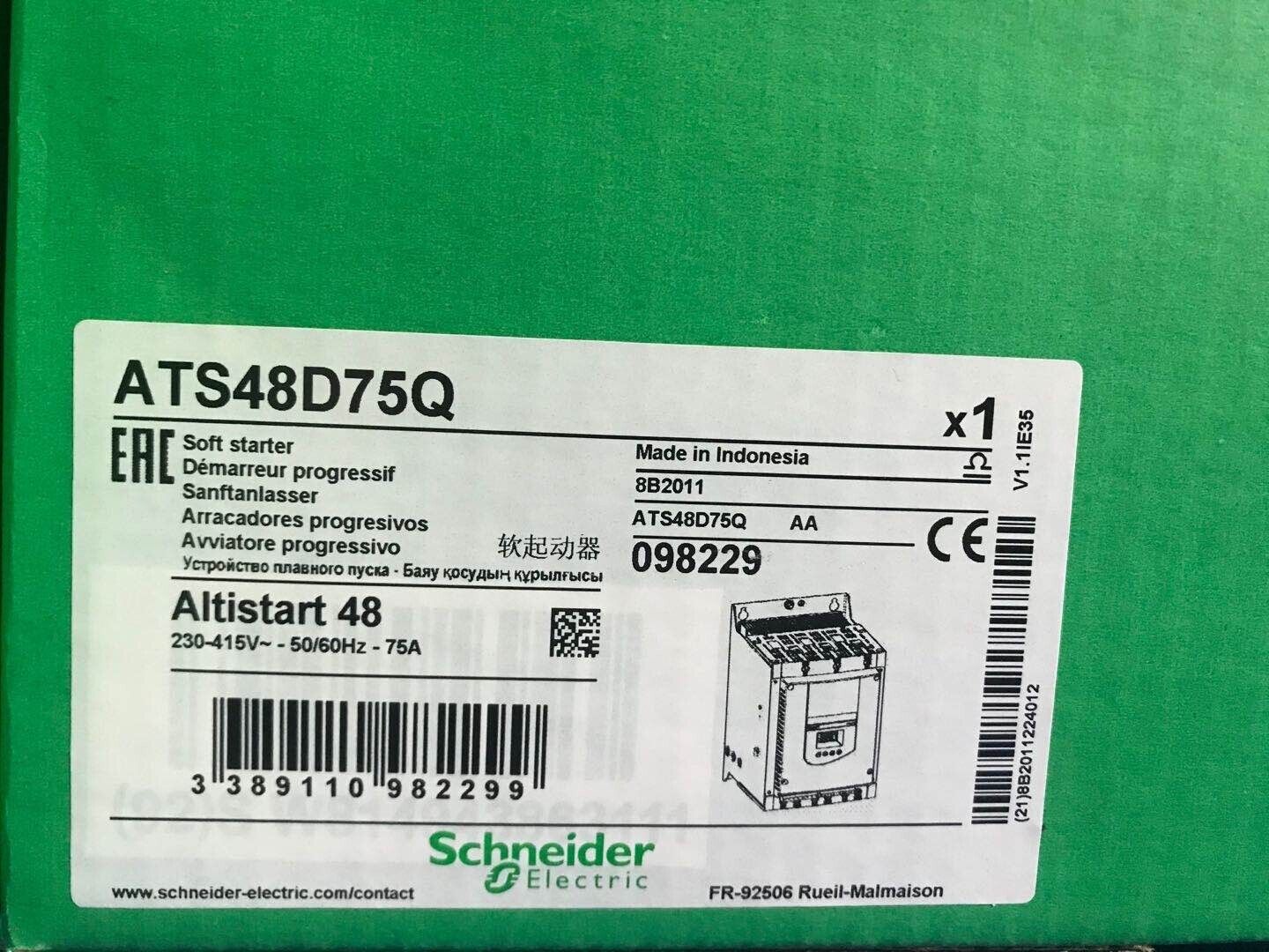 new 1PC Schneider ATS48D75Q PLC Module ATS48D75Q In Box ping - SCHNEIDER