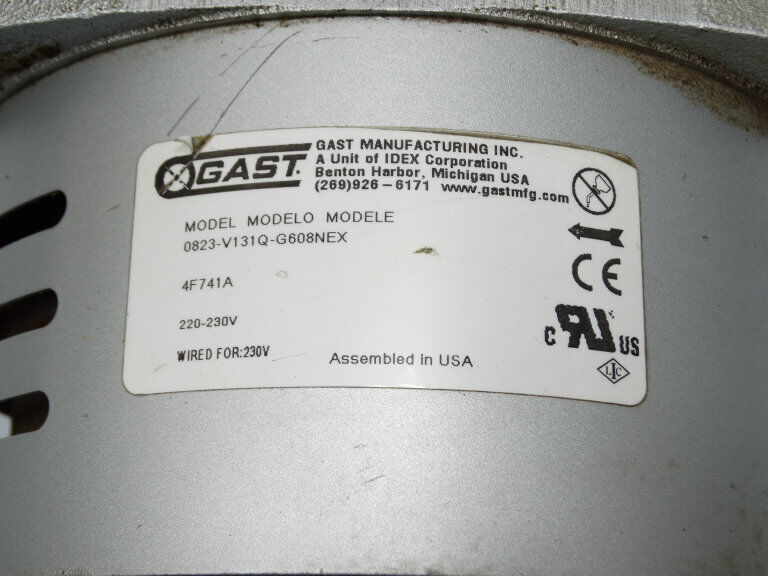 GAST 0823-V131Q-G608NEX PUMP - GAST