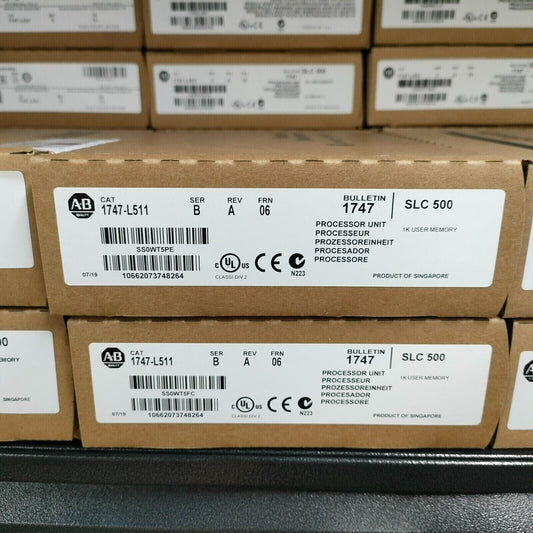 Sealed Processor Module 1747-L511 SLC 500 AB SER B - NEW FACTORY SEALED