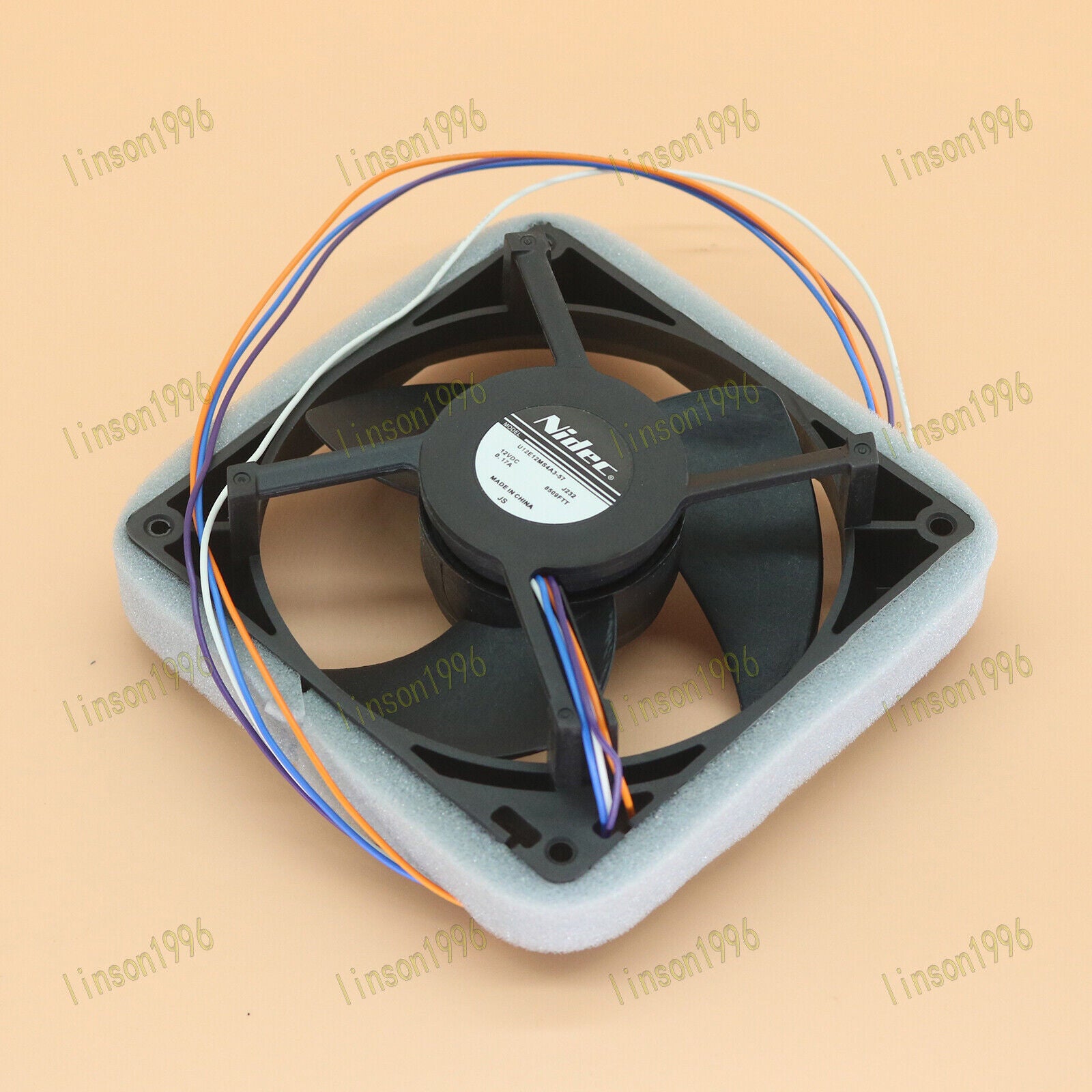 new One  NIDEC U12E12MS4A3-57 J232 Waterproof Mute Cooling Fan 12V 0.17A NIDEC