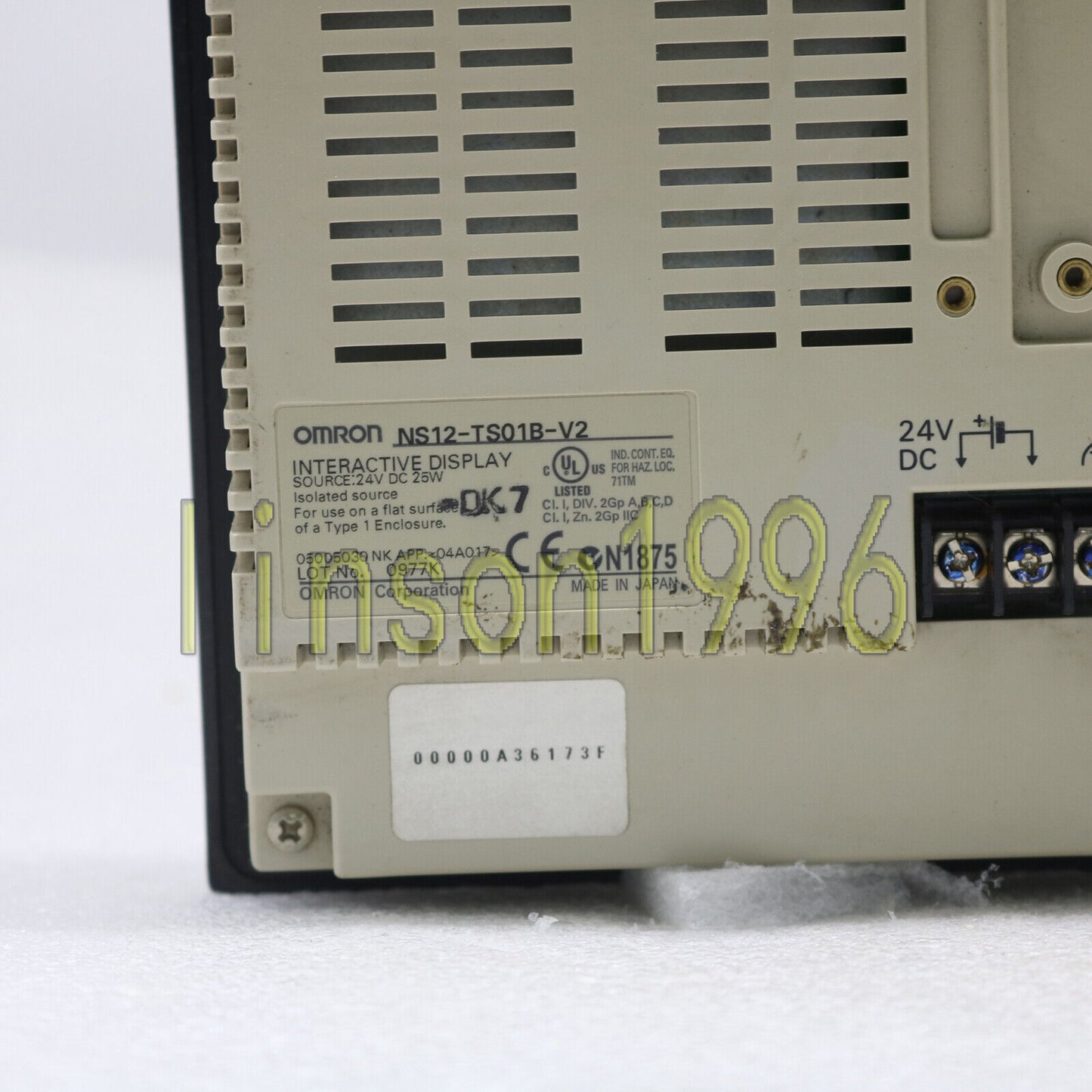 used ONE Omron NS12-TS01B-V2 Interactive Display Color Touch - OMRON