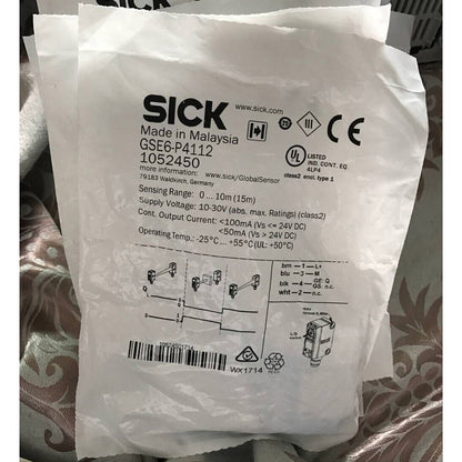 1PC SICK Photoelectric Sensor GSE6-P4112 24V DC 1.5m Range ±1% Accuracy IP67 - SICK