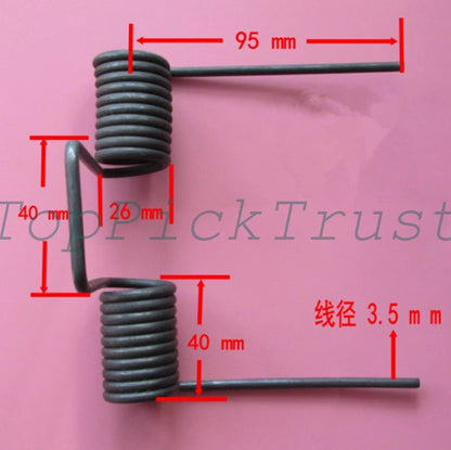 2pcs Double torsion spring Torsion spring Wire diameter: 3.5mm