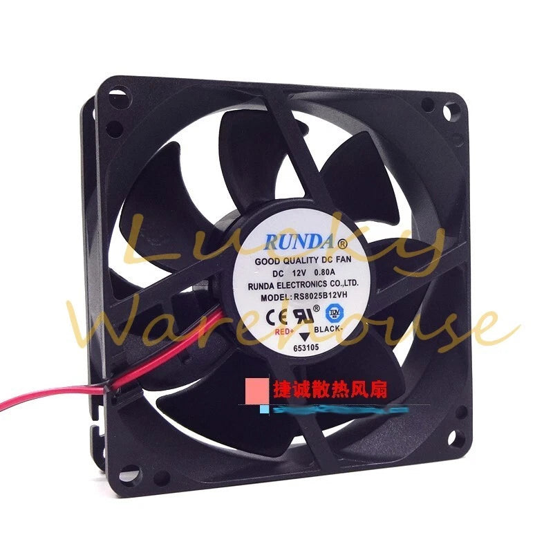 RUNDA RS8025B12VH-S 8025 12V 0.80A 8CM chassis inverter Computer fan