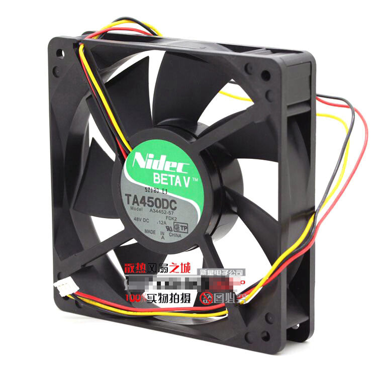 1pcs NIDEC TA450DC A34452-57 48V 0.12A 12025 12CM inverter fan 3pin