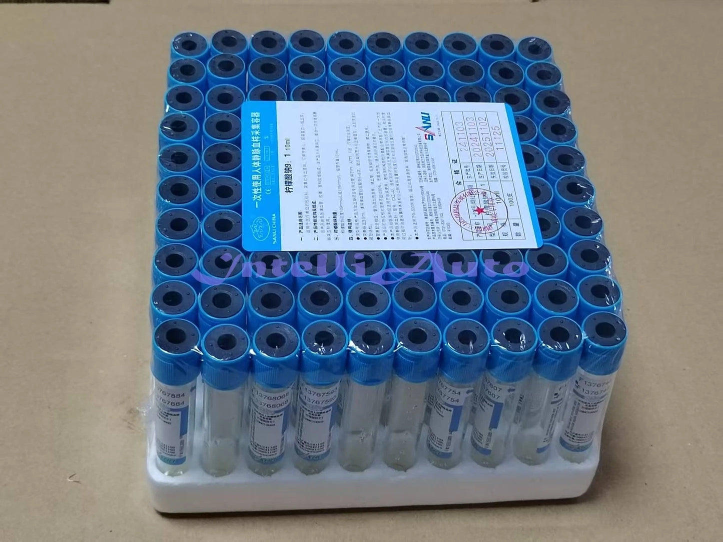 10ml sodium citrate 9:1PRP serum separation sterile vacuum blood collection tube