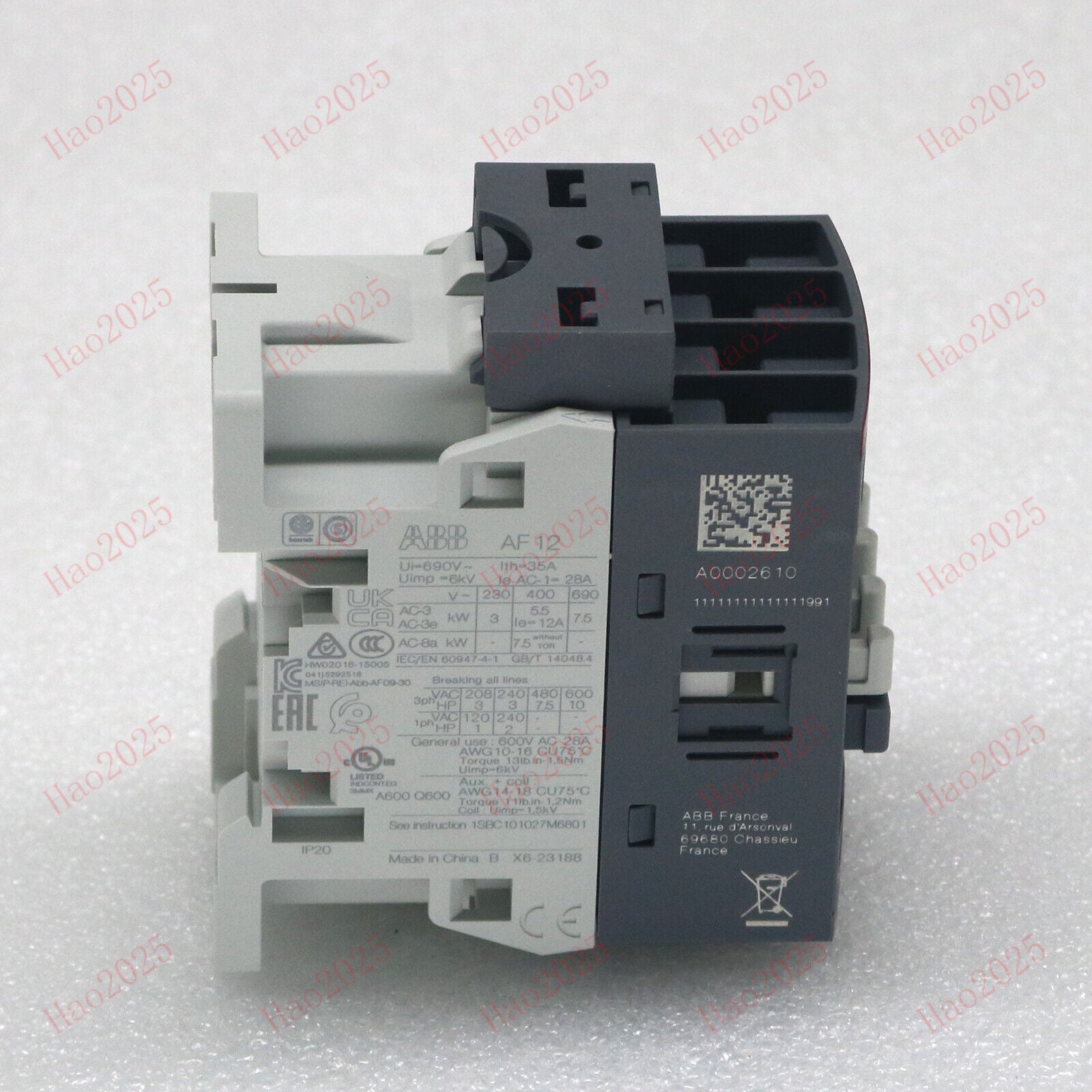 new AF12-30-10-11 24-60V50/60HZ 20-60VDC ABB Contactor In Box - ABB