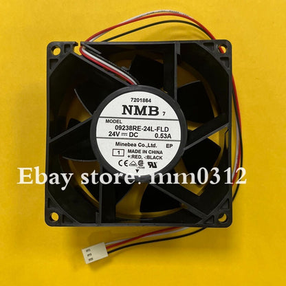 NMB 09238RE-24L-FLD DC24V 0.53A 9238 9CM 3-Pin Inverter Cooling Fan