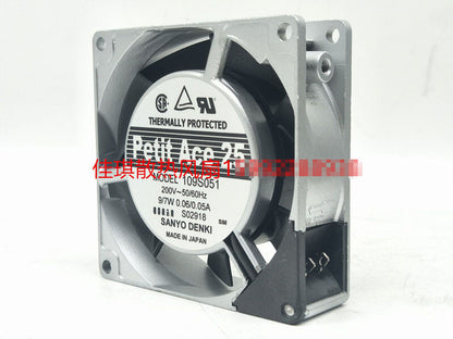 1pcs Sanyo 109S051 80 * 80 * 25MM 8025 200V 9 / 7W cooling fan