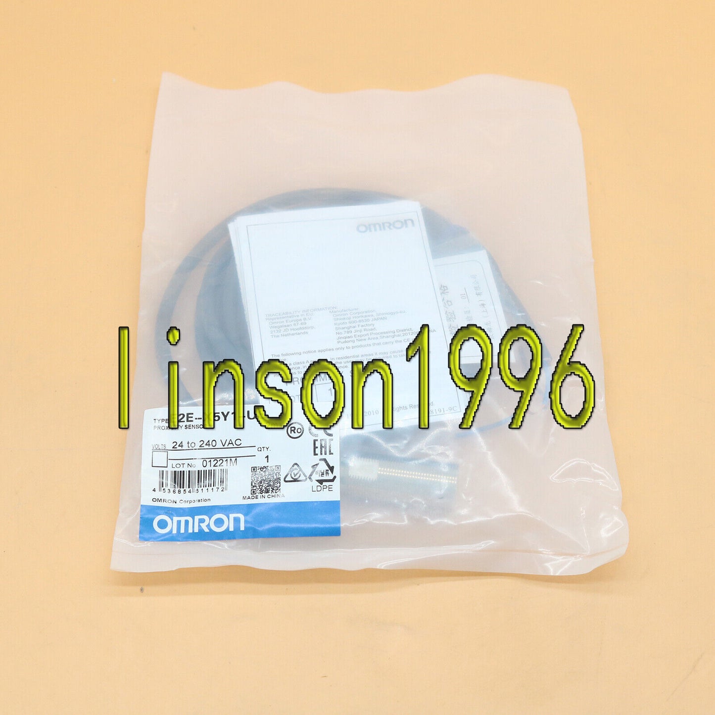 Omron E2E-X5Y1-US Proximity Sensor Fast Delivery - OMRON