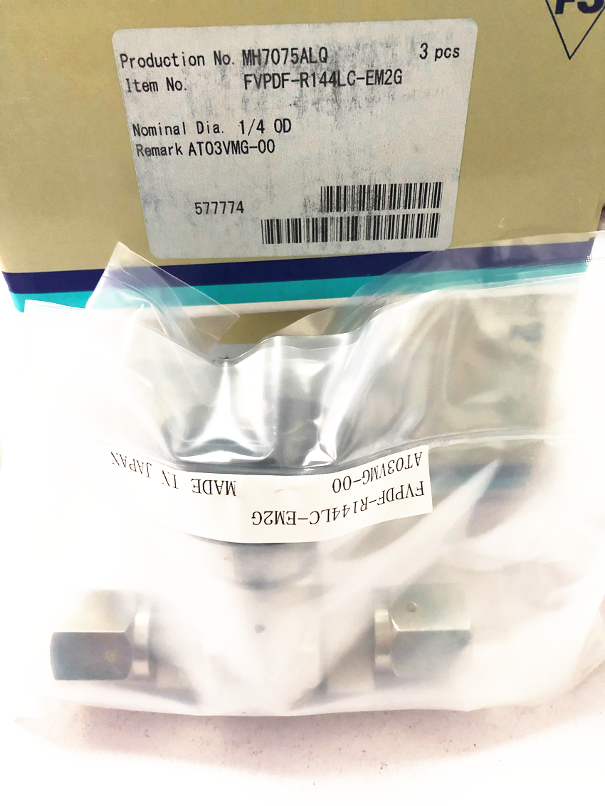 new 1pcs FUJIKIN FVCR Manual Low Pressure Diaphragm Valve FVPDF-R144LC-EM2G - FUJIKIN