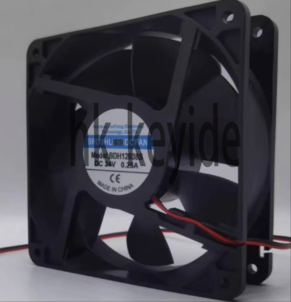 1PCS for HuiFeng Fan BDH12038S DC24V 0.25A 12038 12CM 2 WIRE cooling fan
