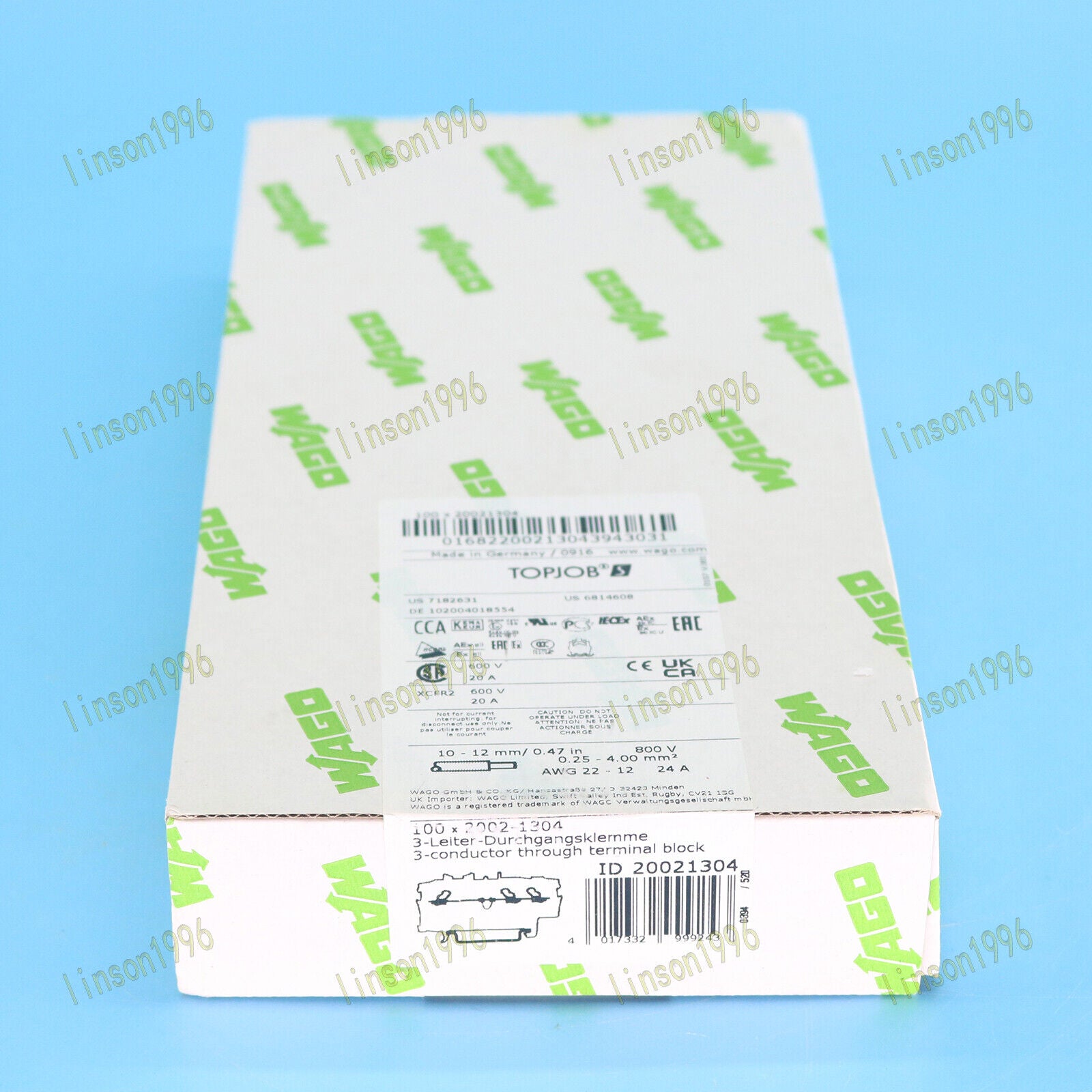 new 100PC/Box 2002-1304 WAGO Terminal Blocks FAST SHIP - WAGO