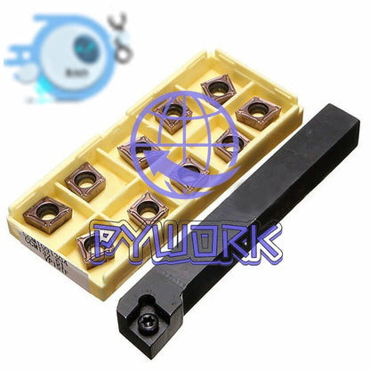 SCLCR1212H09 Boring Bar Holder+10Pcs CCMT09T304 CNC Inserts Lathe Turning Tool