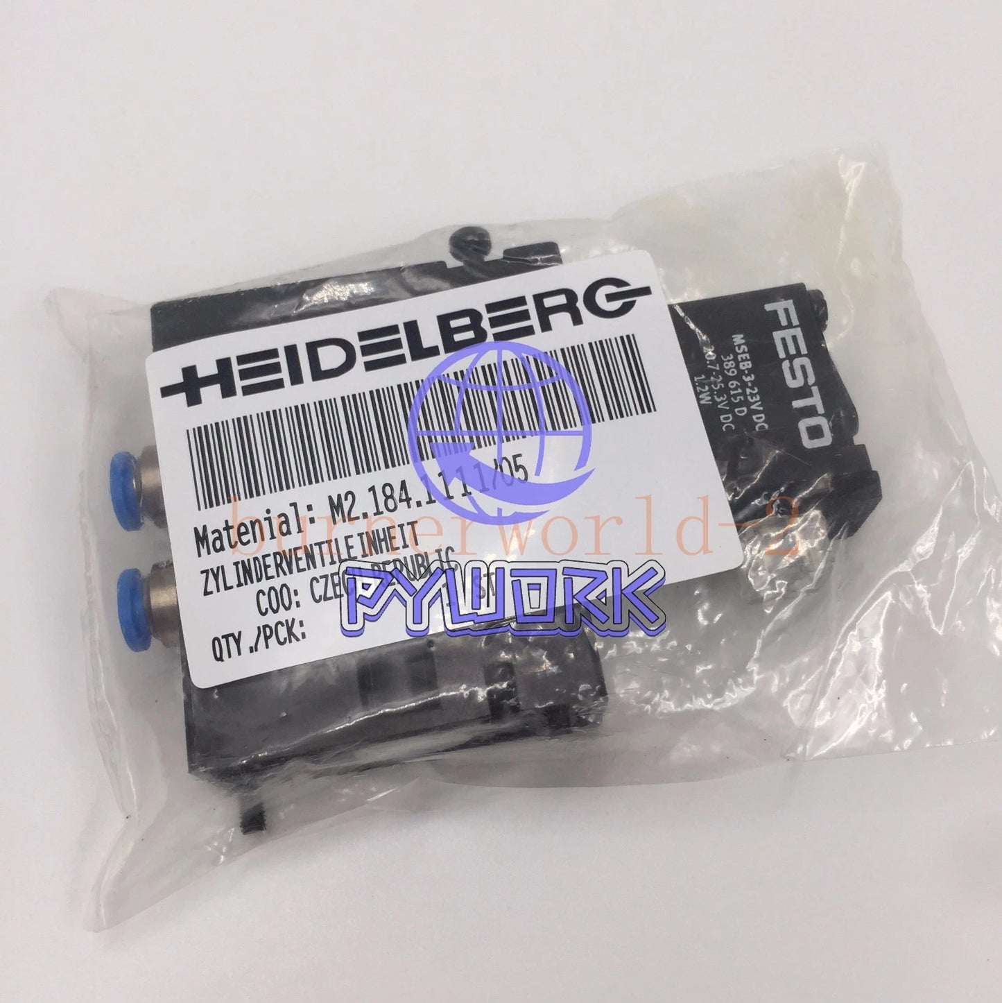 6pcs Solenoid Valve M2.184.1111/05 MEBH-4/2-QS-4-SA Heidelberg SM102 CD102 SM74~
