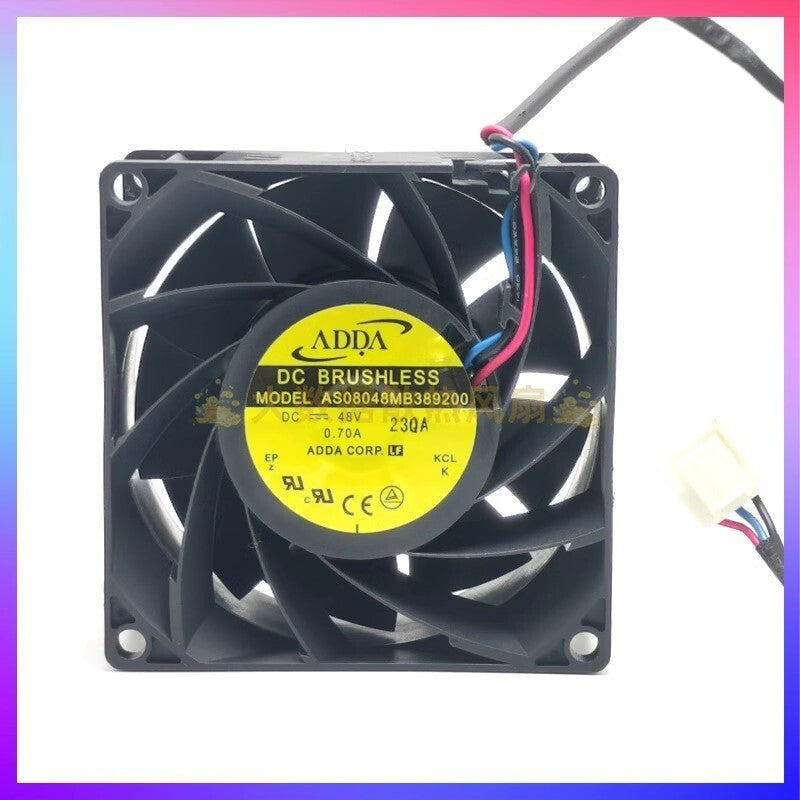 ADDA AS08048MB389200 8038 DC48V 0.70A 8CM 3-Pin Inverter Cooling Fan