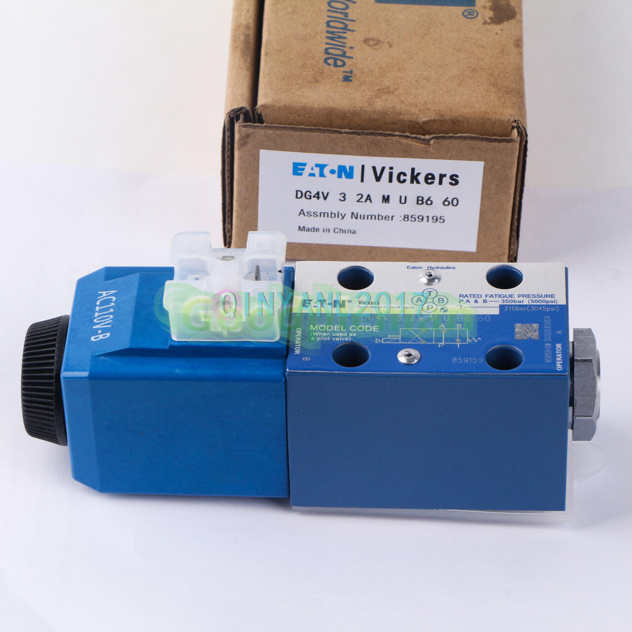 1PC EATON VICKERS DG4V-3-2A-M-U-B6-60 (DG4V 3 2A M U B6 60) Solenoid Valve