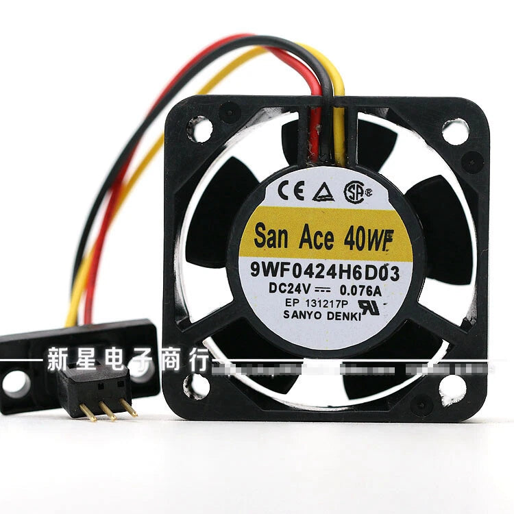 1pcs SANYO 9WF0424H6D03 4020 4CM 0.076A for Fanuc Fan