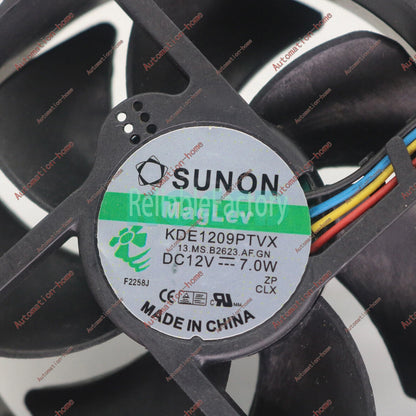 Sunon KDE1209PTVX 12V 7.0W 4Pin 90/80mm x25mm CPU Round Cooling Fan#XR