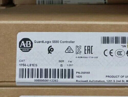 Allen Bradley GuardLogix 5580 Controller, 1756-L81ES, New in Box - ALLEN BRADLEY