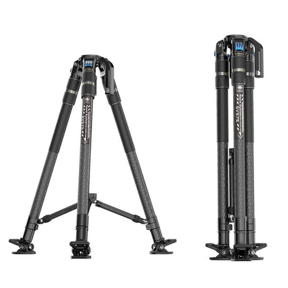 FOR SIRUI SVS75 Carbon Fiber Video Camera Tripod SVH15 Fluid Head OneStep