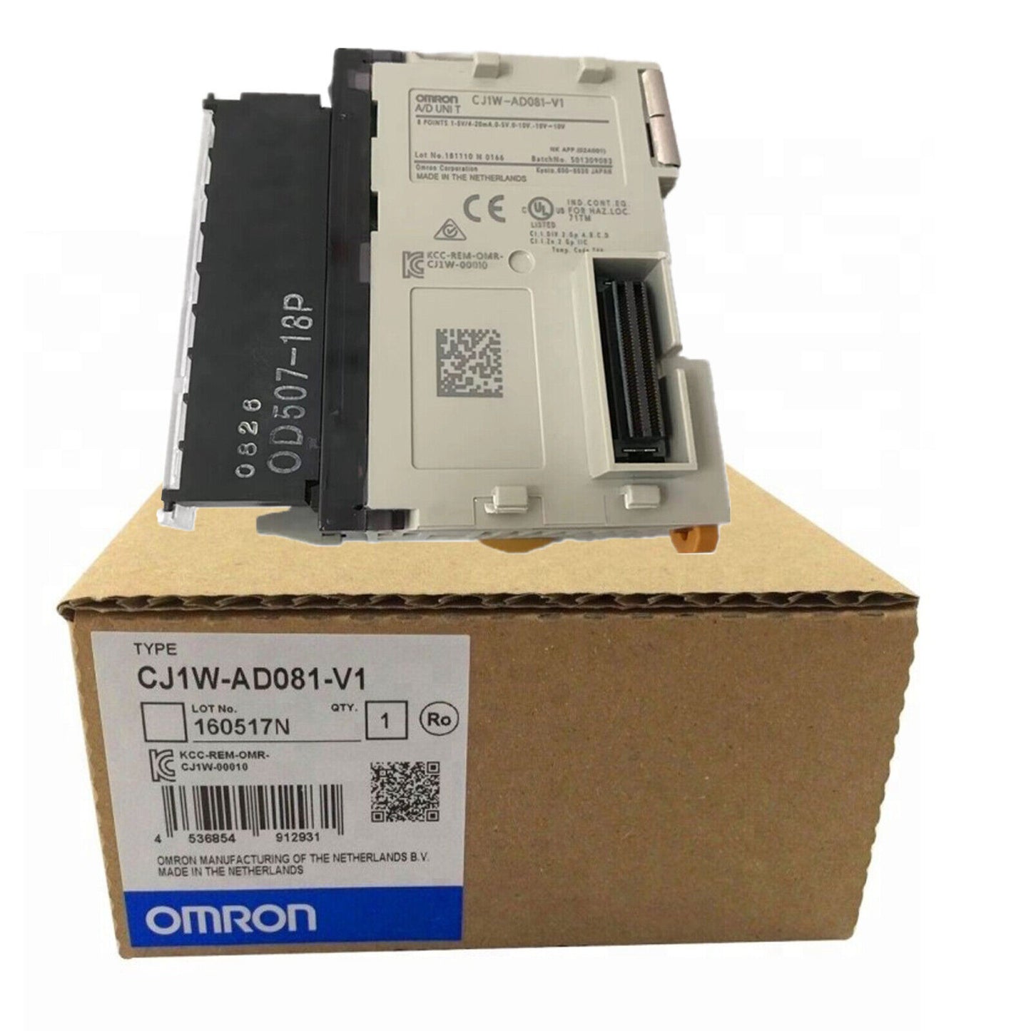 OMRON Analog Input Unit Module, CJ1W-AD081-V1 - OMRON