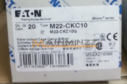 20pcs Eaton Moeller M22-CKC10 Contact Element - EATON MOELLER