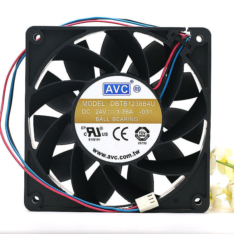 1pcs AVC DBTB1238B4U 24V 1.76A 12CM 12038 inverter fan 4pin