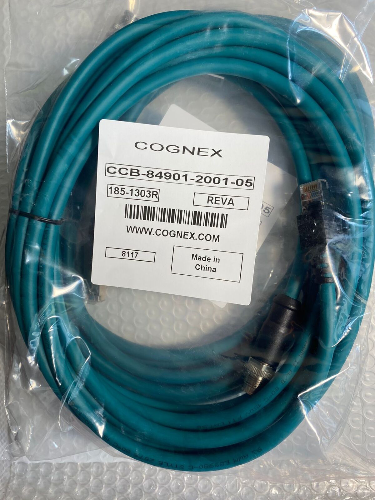 new 1pcs CCB-84901-2001-05 Cognex Code Reader Network Cable Power Cord 5M